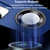 For iPhone 12 Skin Feel Magnifier MagSafe Lens Holder Phone Case(Purple)