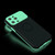 For iPhone 13 Pro Luminous Series Ring Holder Phone Case(White + Lake Green)