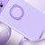 For iPhone 13 Pro Luminous Series Ring Holder Phone Case(White + Lake Green)