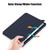 For Samsung Galaxy Tab S9 Acrylic 3-folding Smart Leather Tablet Case(Dark Blue)