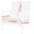 Wooden Sofa Chair Sleeve Solid Back Office Chair Chair Cover(Wine Red)