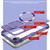 For iPhone 14 Pro Max CD Texture MagSafe Frosted Translucent Phone Case(Royal Blue)