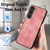 For Samsung Galaxy S20 Vintage Leather PC Back Cover Phone Case(Pink)