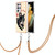 For Samsung Galaxy S21 Ultra 5G Electroplating Dual-side IMD Phone Case with Lanyard(Lucky Dog)