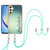For Samsung Galaxy A25 5G / A24 Electroplating Dual-side IMD Phone Case with Lanyard(Smile)