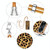 For OPPO A98 Electroplating Dual-side IMD Phone Case with Lanyard(Leopard Print)
