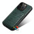 For iPhone 15 Pro Max Imitation Crocodile Leather Back Phone Case with Holder(Green)