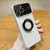 For iPhone 11 Pro Large Window Magsafe Electroplating TPU Phone Case(Silver)