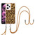 For Xiaomi Redmi Note 12 Pro 5G Global Electroplating Dual-side IMD Phone Case with Lanyard(Leopard Print)