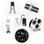 For iPhone 14 Pro Max Electroplating Dual-side IMD Phone Case with Lanyard(Equation)