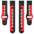 For Samsung  Galaxy Watch 4 Classic 46mm 20mm Double Color Silicone Watch Band(Black+Grey)