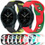 For Samsung Galaxy Watch 4 40mm 20mm Double Color Silicone Watch Band(Black+Green) For Samsung Galaxy Watch 4 40mm 20mm Double Color Silicone Watch Band(Black+Green)
