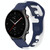 For Amazfit GTR 2e 22mm Double Color Silicone Watch Band(Blue+White)