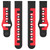 For Garmin Venu 2 Plus 20mm Double Color Silicone Watch Band(Blue+White)