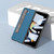 For Samsung Galaxy Z Fold5 ABEEL Integrated Genuine Leather Litchi Texture Phone Case with Holder(Blue)