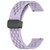For Xiaomi MI Watch S1 22mm Folding Magnetic Clasp Silicone Watch Band(Purple)