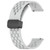 For Amazfit GTR 42mm 20mm Folding Magnetic Clasp Silicone Watch Band(Light Grey)