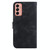 For Samsung Galaxy M13 4G Lily Embossed Leather Phone Case(Black)