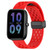 For Amazfit Bip3 20mm Folding Magnetic Clasp Silicone Watch Band(Red)