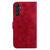For Samsung Galaxy A34 5G Lily Embossed Leather Phone Case(Red) For Samsung Galaxy A34 5G Lily Embossed Leather Phone Case(Red)