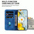 For Samsung Galaxy S23+ 5G Lily Embossed Leather Phone Case(Dark Blue)