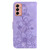 For Samsung Galaxy M13 4G Lily Embossed Leather Phone Case(Purple)