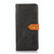 For Motorola Moto G14 4G KHAZNEH Dual-color Cowhide Texture Flip Leather Phone Case(Black)