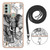 For Nokia C31 Electroplating Dual-side IMD Phone Case with Lanyard(Totem Elephant)