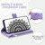 For iPhone 14 Multi-Card Totem Zipper Leather Phone Case(Purple)