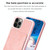 For iPhone 11 BF28 Frosted Card Bag Phone Case with Holder(Pink)