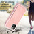 For iPhone 11 BF28 Frosted Card Bag Phone Case with Holder(Pink)