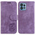 For Motorola Edge 40 Pro Little Tiger Embossed Leather Phone Case(Purple)