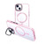 For iPhone 14 MagSafe Magnetic Invisible Holder Transparent Phone Case(Pink)