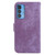 For Motorola Edge 20 Pro Little Tiger Embossed Leather Phone Case(Purple)