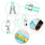 For OPPO A98 Electroplating Marble Dual-side IMD Phone Case with Lanyard(Green 004)
