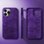 For iPhone 13 Pro Max Turn Fur Magsafe Magnetic Phone Case(Dark Purple)