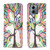 For Motorola Moto G14 4G Colored Drawing Pattern Leather Phone Case(Tree Life)