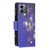 For Motorola Moto G14 4G Colored Drawing Pattern Zipper Leather Phone Case(Purple Butterfly)