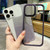 For iPhone 15 Pro Max Gradient Glitter Electroplating Acrylic Phone Case(Blue)