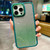 For iPhone 15 Pro Max Gradient Glitter Electroplating Acrylic Phone Case(Green)