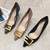 Women Suede High Heels Stiletto Pointed Toe Work Shoes Professional Etiquette Shoes, Size: 37(Black 8cm)