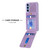 For Samsung Galaxy A34 5G BF28 Frosted Card Bag Phone Case with Holder(Purple) For Samsung Galaxy A34 5G BF28 Frosted Card Bag Phone Case with Holder(Purple)