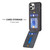 For iPhone 15 Pro Max BF28 Frosted Card Bag Phone Case with Holder(Black)