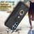 For Samsung Galaxy A34 BF27 Metal Ring Card Bag Holder Phone Case(Black)