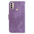 For Motorola Moto E20 / E30 / E40 Little Tiger Embossed Leather Phone Case(Purple)