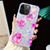 For iPhone 13 Pro Max Electroplated Color Film TPU + PC Phone Case(Red Rose)