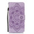 For iPhone 15 Pro Mandala Embossing Pattern Horizontal Flip Leather Phone Case(Purple)