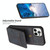 For iPhone 13 Pro Max BF28 Frosted Card Bag Phone Case with Holder(Black)