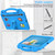 For Samsung Galaxy Tab S7 T870 Handle Kickstand Children EVA Shockproof Tablet Case(Sky Blue)