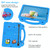 For Samsung Galaxy Tab S7 T870 Handle Kickstand Children EVA Shockproof Tablet Case(Sky Blue)